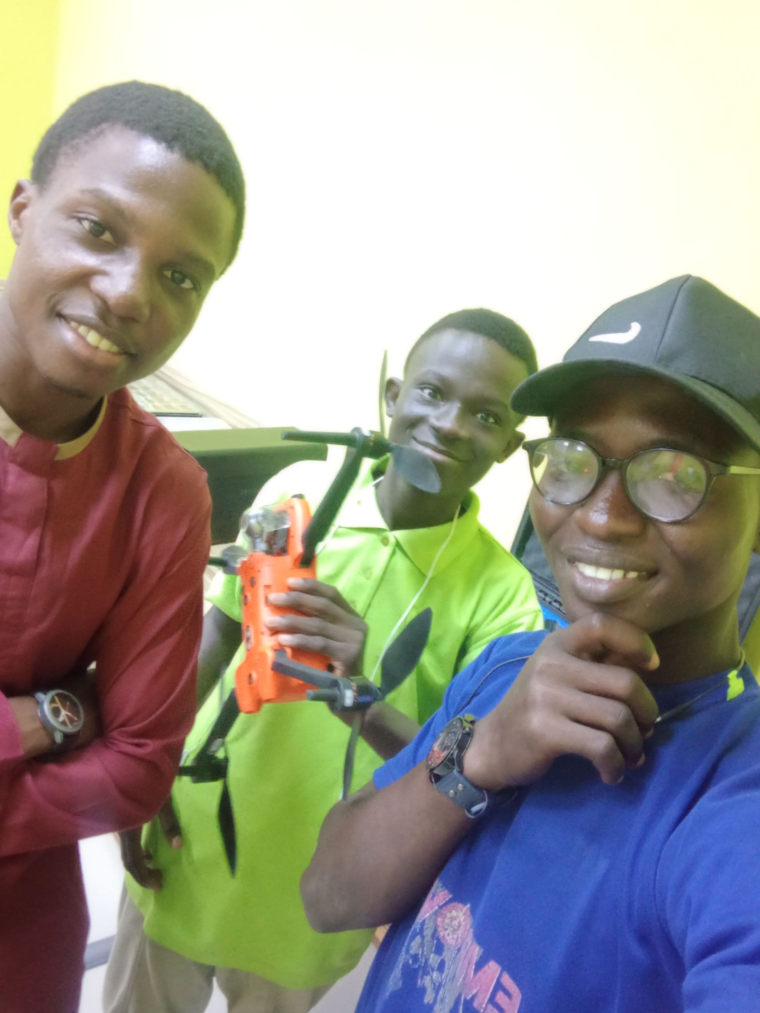 Oladepo Caleb Olugbenga and friends at LAUTECH