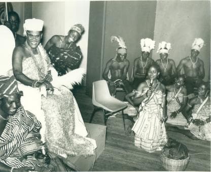Hubert Ogunde on stage